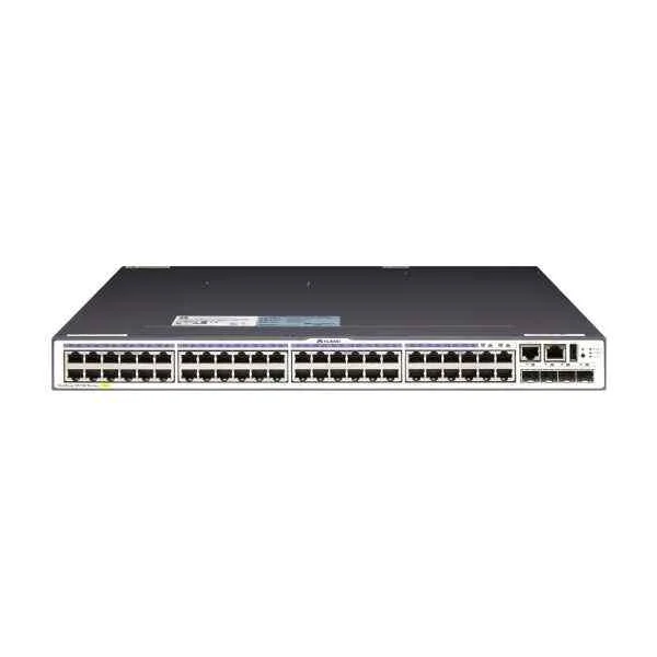 S5700-48TP-PWR-SI-AC(48 Ethernet 10/100/1000 PoE+ ports,4 of which are dual-purpose 10/100/1000 or SFP,with 500W AC power supply)
