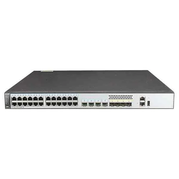 Huawei S5720-28X-PWR-SI Bundle(24 Ethernet 10/100/1000  PoE+ ports,4 of which are dual-purpose 10/100/1000 or SFP,4 10 Gig SFP+,with 500W AC power)