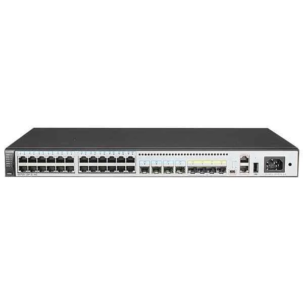 S5720-32P-EI-AC(24 Ethernet 10/100/1000 ports,8 Gig SFP,AC 110/220V,front access)