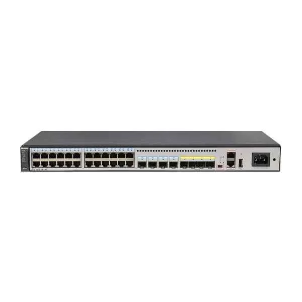 S5720-32X-EI-DC (24 Ethernet 10/100/1000 ports,4 Gig  SFP,4 10 Gig SFP+,DC -48V,front access)