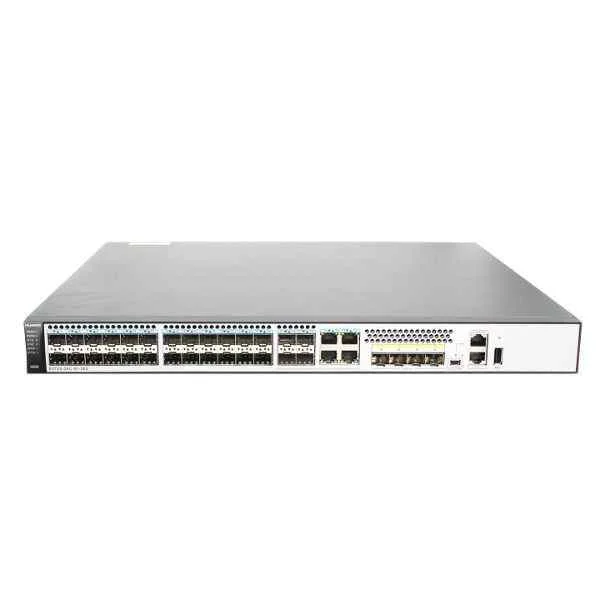 S5720-36C-EI-28S-DC (28 Gig SFP,4 of which are dual-purpose 10/100/1000 or SFP,4 10 Gig SFP+,with 1 interface slot,with 150W DC power supply)