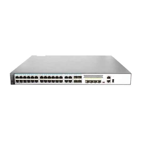 S5720-36C-EI-DC (28 Ethernet 10/100/1000 ports,4 of which are dual-purpose 10/100/1000 or SFP,4 10 Gig SFP+, 1 interface slot,with 150W DC)