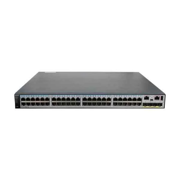 S5720-56C-EI-DC (48 Ethernet 10/100/1000 ports,4 10 Gig SFP+,with 1 interface slot,with 150W DC power supply)