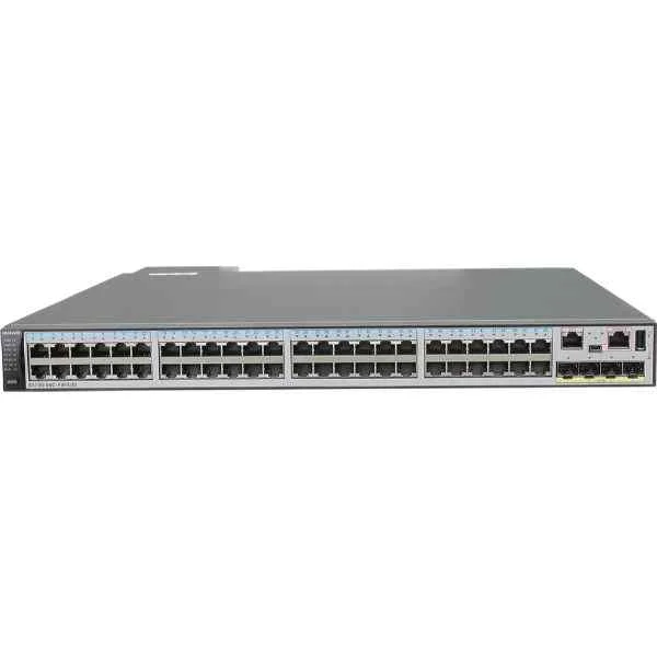 S5720-56C-PWR-EI-AC1(48 Ethernet 10/100/1000 PoE+ ports,4 10 Gig SFP+,with 1 interface slot,with 1150W AC power supply)