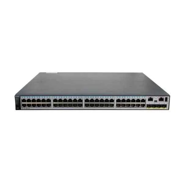 S5720-56C-PWR-EI-DC (48 Ethernet 10/100/1000 PoE+ ports,4 10 Gig SFP+,with 1 interface slot,with 650W DC power supply)