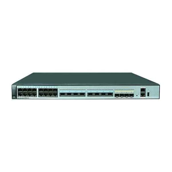 S6720-32C-PWH-SI(24 Ethernet 100M/1/2.5/5/10G ports,4 10 Gig SFP+,PoE++,with 1 interface slot,without power module)