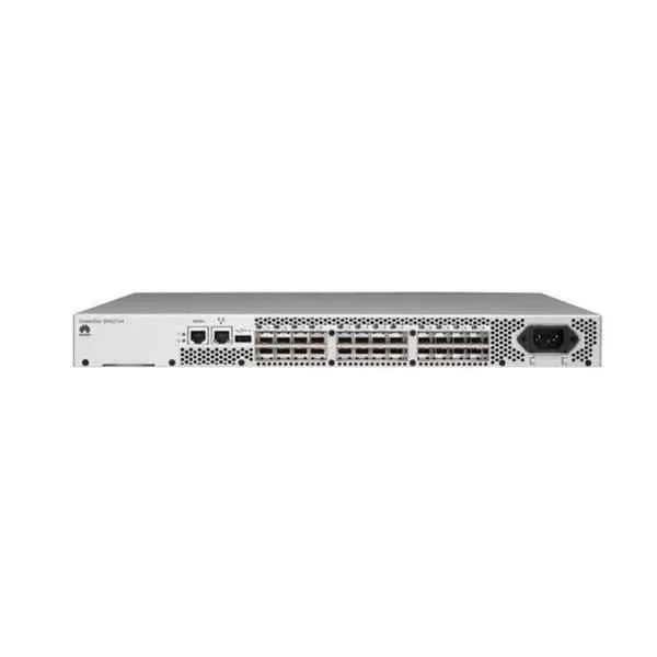 Huawei OceanStor SNS2124 FC Switch,24 Ports(8 ports activated,with 8*8Gb Multimode SFPs,with E-Port ISL License),Single PS(AC) SN2Z02FCSP