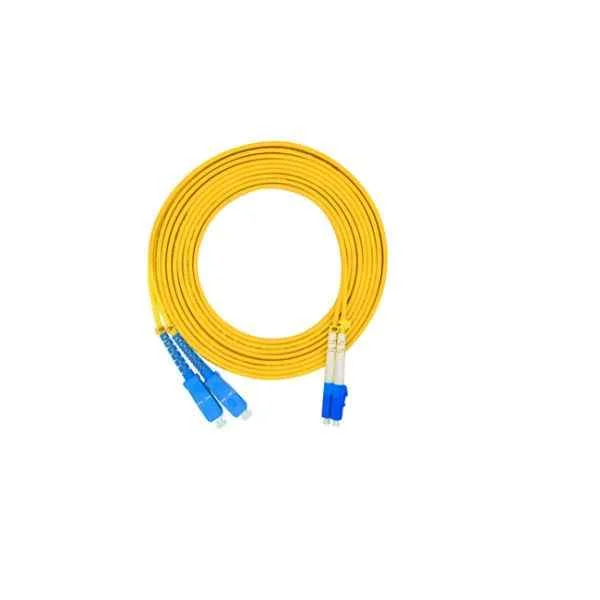 Patch cord-FC/PC-LC/PC-Single mode-G.652D-2mm-5m-PVC-Yellow