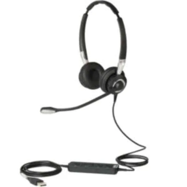 Biz 2400 II USB Duo CC - Headset - Head-band - Office/Call center - Black - Silver - Binaural - China
