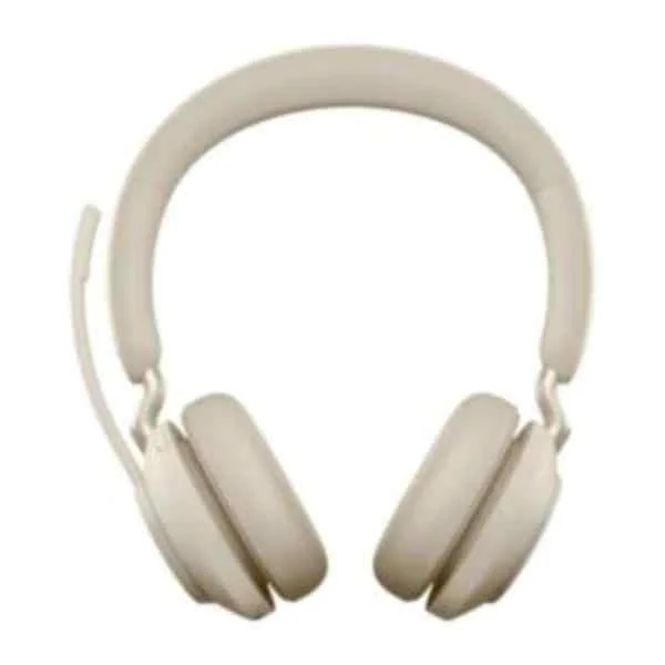Evolve2 65 - UC Stereo - Headset - Head-band - Office/Call center - Beige - Binaural - Bluetooth pairing - Play/Pause - Track < - Track > - Volume + - Volume -