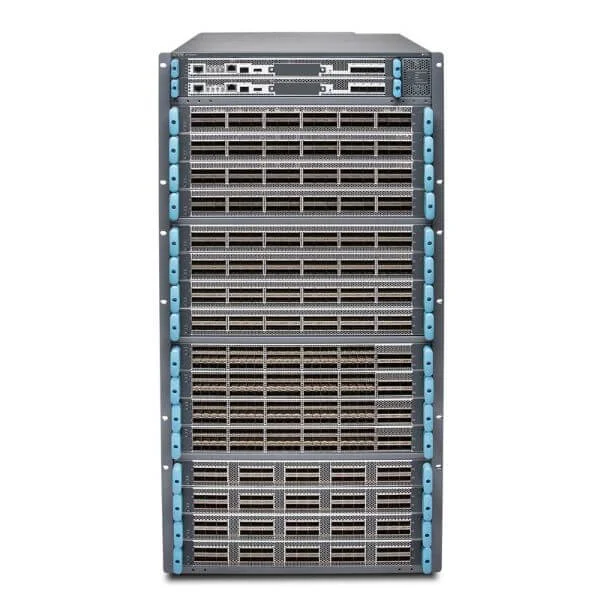 JNP10016/PTX10016 Base 16-slot chassis - price includes 1 Routing Engine, 5 Power Supplies, 2 Fan trays, 2 Fan tray Controllers and5 Switch Fabric Cards.