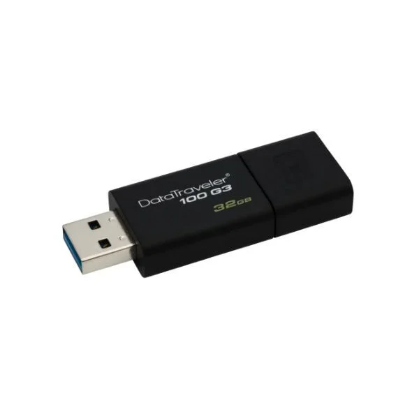 DataTraveler 100 G3 - 32 GB - USB Type-A - 3.2 Gen 1 (3.1 Gen 1) - 40 MB/s - Slide - Black