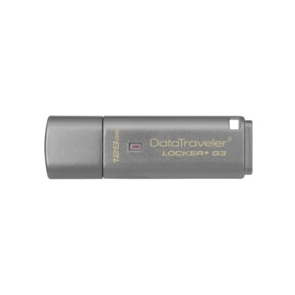 DataTraveler Locker+ G3 - 128 GB - USB Type-A - 3.2 Gen 1 (3.1 Gen 1) - 135 MB/s - Cap - Silver