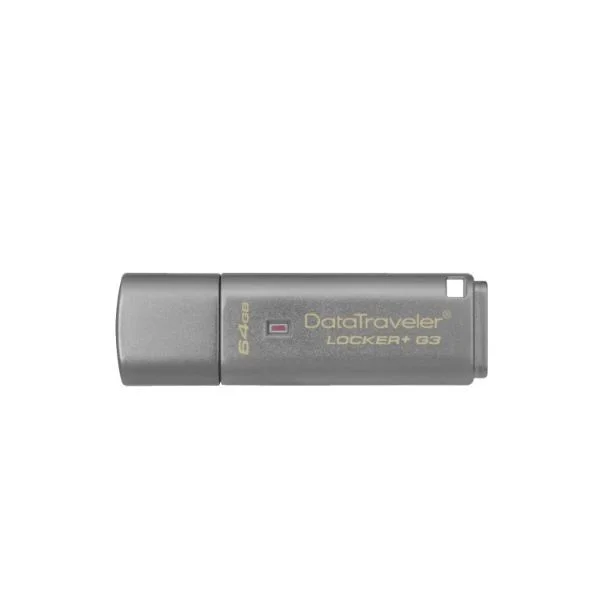 DataTraveler Locker+ G3 64GB - 64 GB - USB Type-A - 3.2 Gen 1 (3.1 Gen 1) - 135 MB/s - Cap - Silver