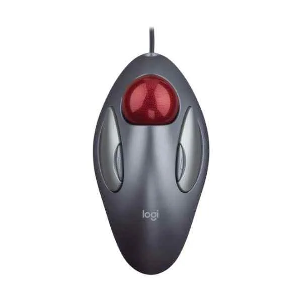 LGT-MTM - Ambidextrous - Trackball - USB Type-A - Grey - Red