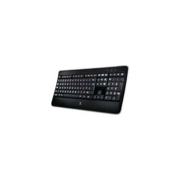 Wireless Illuminated Keyboard K800 - Wireless - RF Wireless - AZERTY - Black