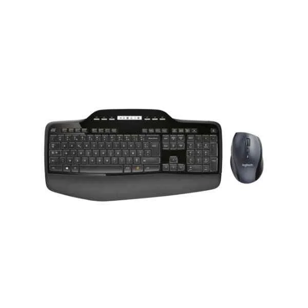 Wireless Desktop MK710 More comfort. Higher productivity - Standard - Wireless - RF Wireless - AZERTY - Black - Mouse included