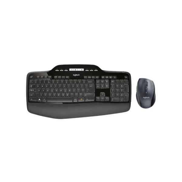 MK710 - Standard - Wireless - RF Wireless - QWERTY - Black - Mouse included
