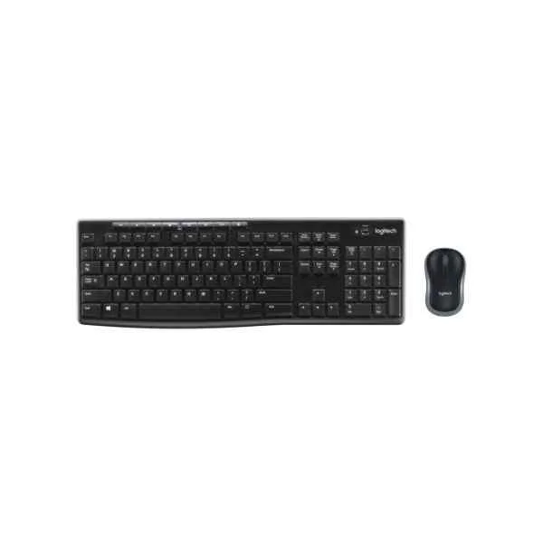MK270 - Standard - Wireless - RF Wireless - QWERTY - Black - Mouse included