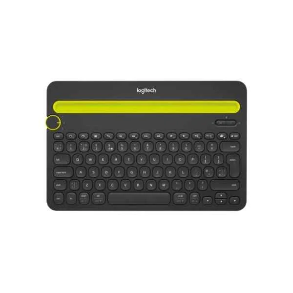 K480 - QWERTY - US International - Any brand - Black - Yellow - Wireless - Bluetooth