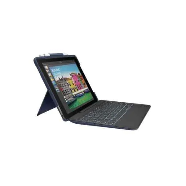 SLIM COMBO - QWERTY - UK English - Apple - iPad Pro 10.5" - Blue - PU plastic