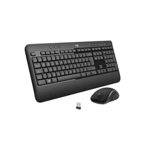 MK540 Advanced - Wireless - RF Wireless - Membrane - QWERTY - Black - White - Mouse included