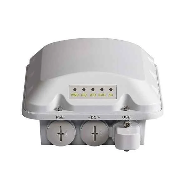 Ruckus T310n, outdoor AP, 30x30 degree angle directional AP, 802.11ac 2x2:2 MU-MIMO built-in BeamFlex+ smart antenna, dual-band simultaneous maximum 1.2Gbps. An Ethernet 10/100/1000Mbps interface, 802.3af POE, DC power supply, and USB interface extend other functions. Contains mounting parts. PoE module not included