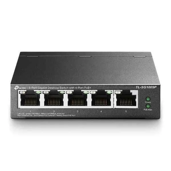TL-SG1005P-Unmanaged-GigabitEthernet(10/100/1000)-PoweroverEthernet(PoE)