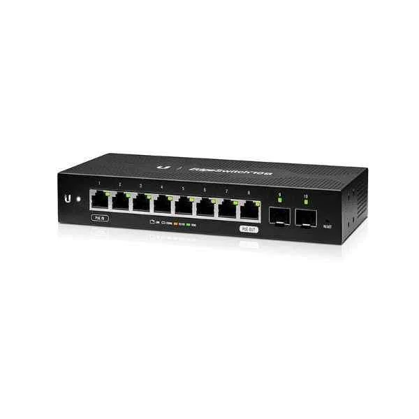 UBNT Networks EdgeSwitch 8-Port Managed Switch, 10G Ethernet, 2 SFP, POE, Enterprise